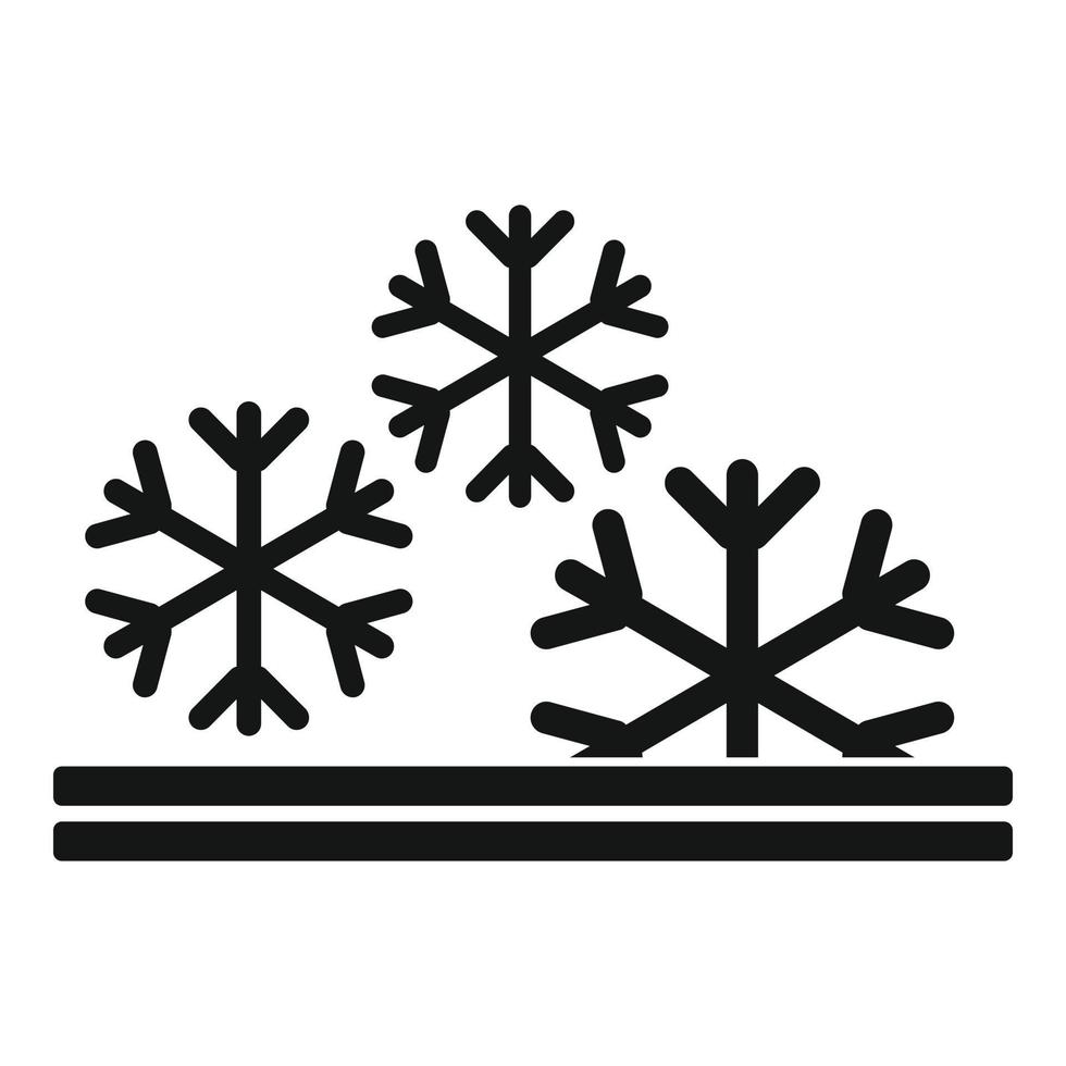 Winter feature icon, simple style vector