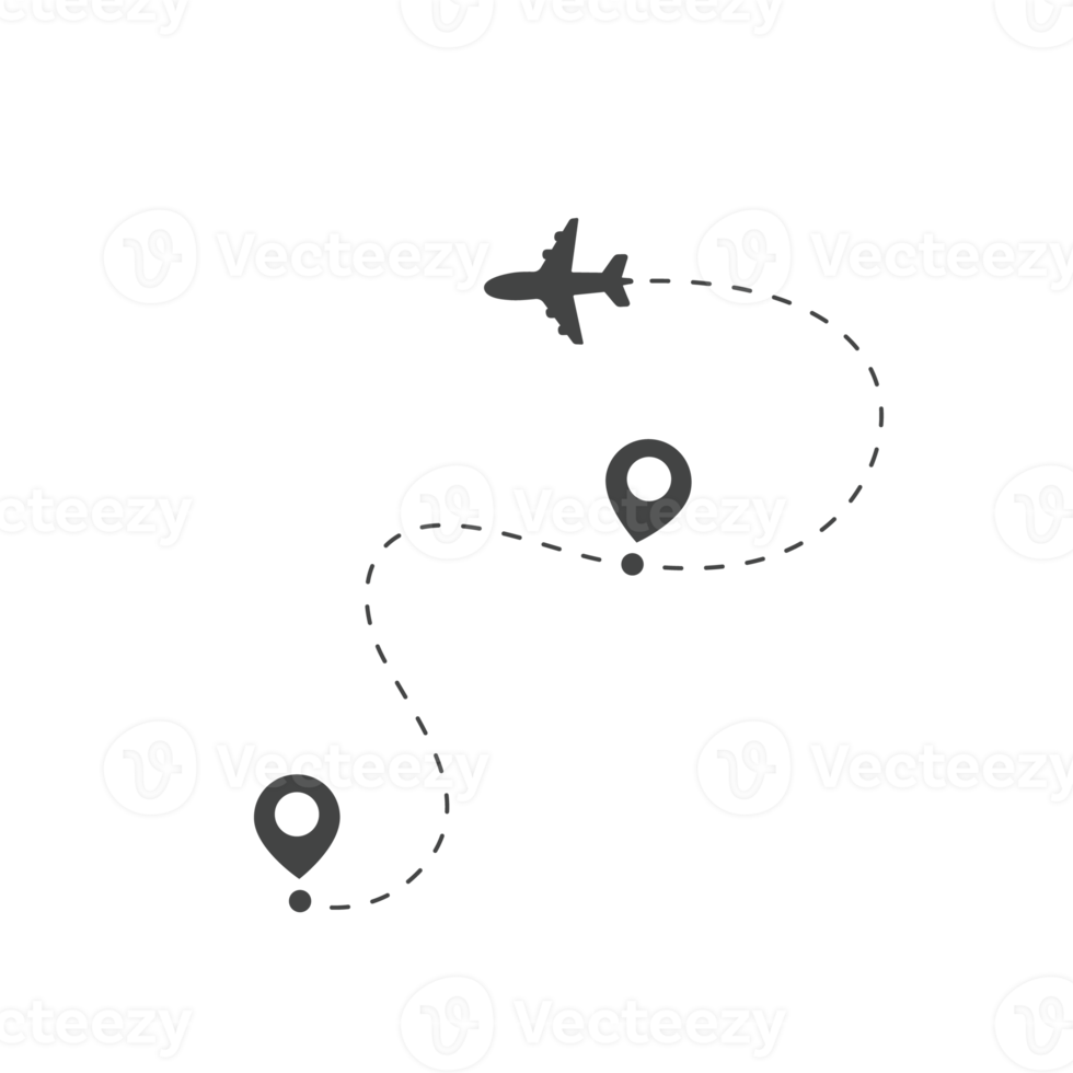 Flugzeugreiseroute Pin auf der Weltkarte Reisen Reiseideen png