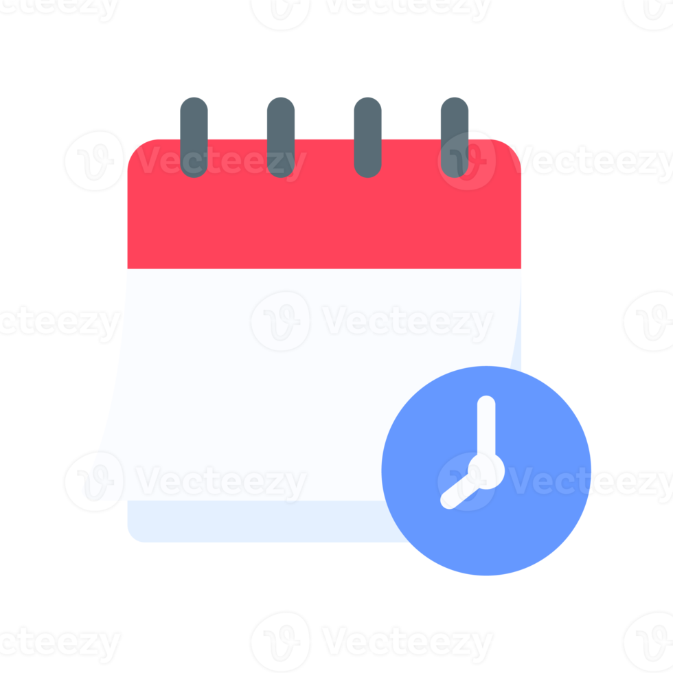 Calendar icon. A red calendar for reminders of appointments and important festivals in the year. png