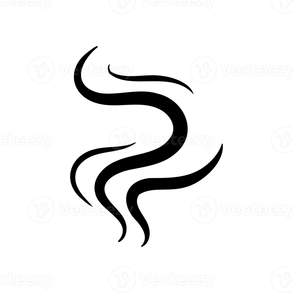 Smoke lines. Hot vapors that evaporate from food and beverages. png