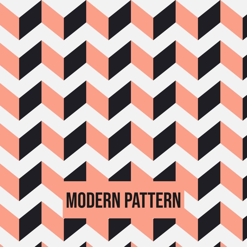 patrón geométrico abstracto con líneas flecha patrón 3d fondo de vector  transparente. la textura rosa y