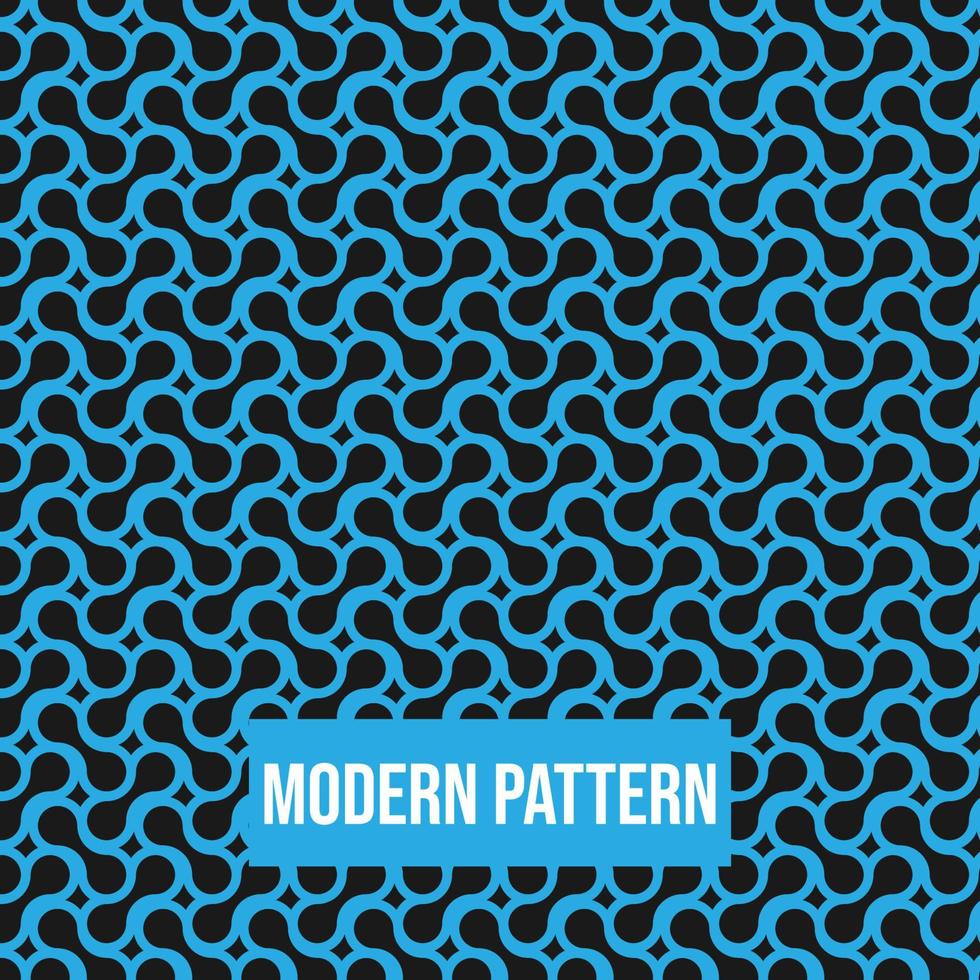 Abstract geometric infinity pattern with circle pattern seamless vector background. Blue and Black texture can be used in cover design, book design, poster, cd cover, flyer, website backgrounds or ads