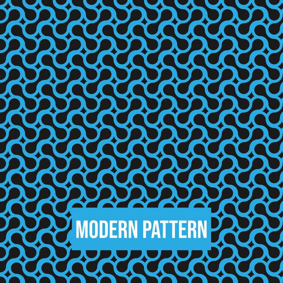 Abstract geometric infinity pattern with circle pattern seamless vector background. Blue and Black texture can be used in cover design, book design, poster, cd cover, flyer, website backgrounds or ads