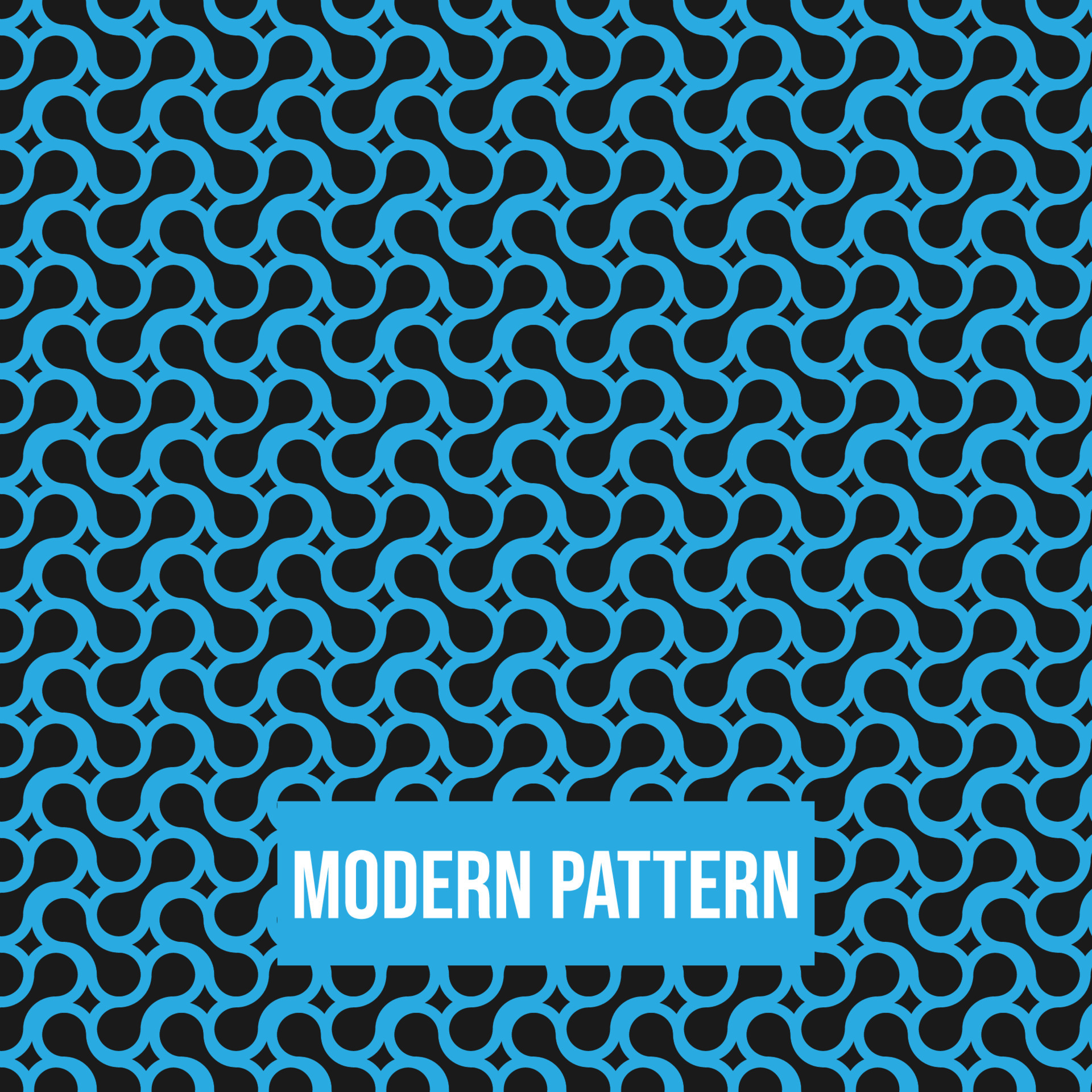 Abstract geometric infinity pattern with circle pattern seamless vector