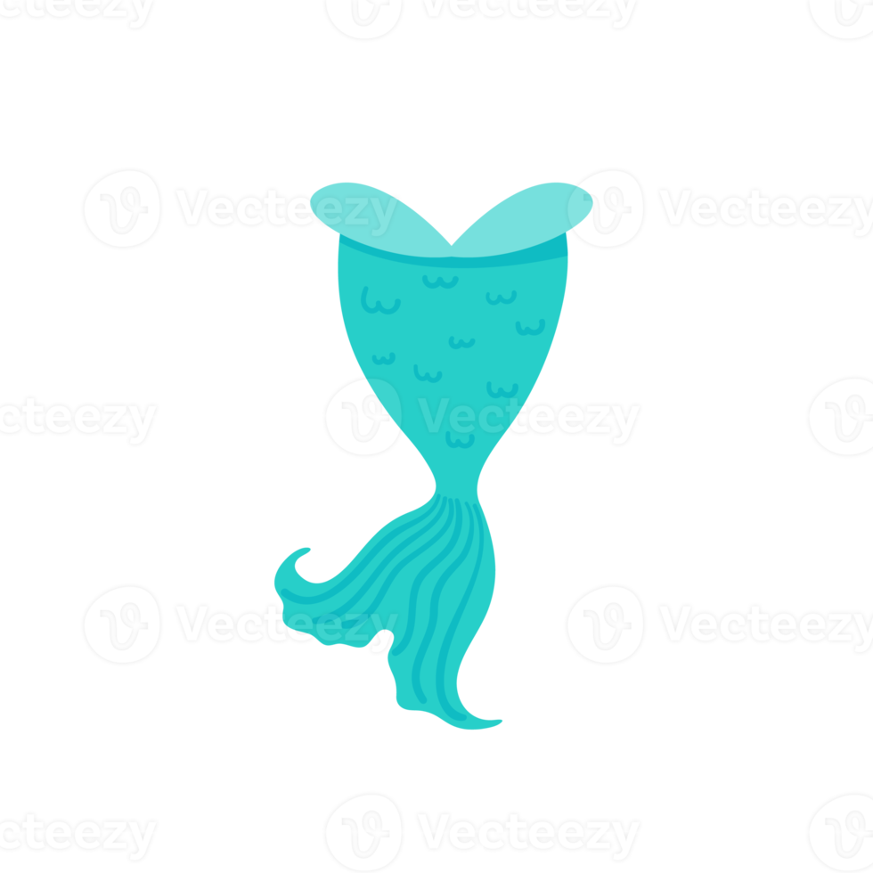 Underwater mermaid tail silhouette cute party decorations for girls png