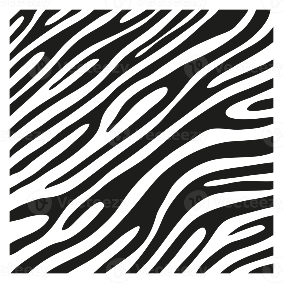 zwarte strepen op de huid van een zebra voor decoratie graphics png