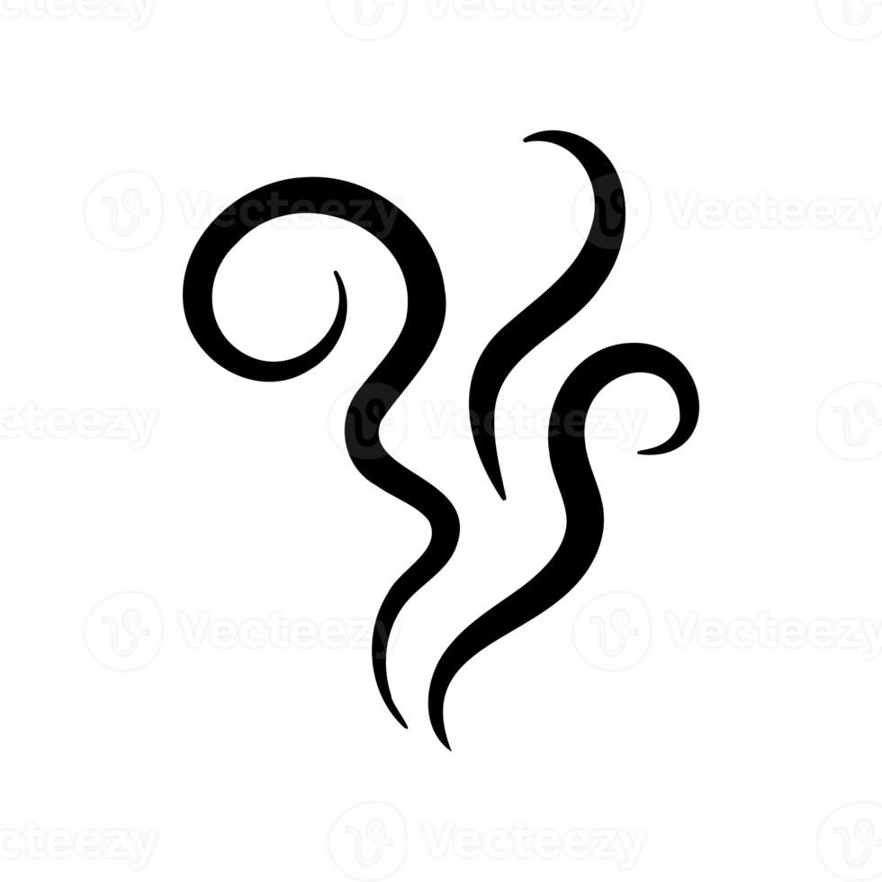 Smoke lines. Hot vapors that evaporate from food and beverages