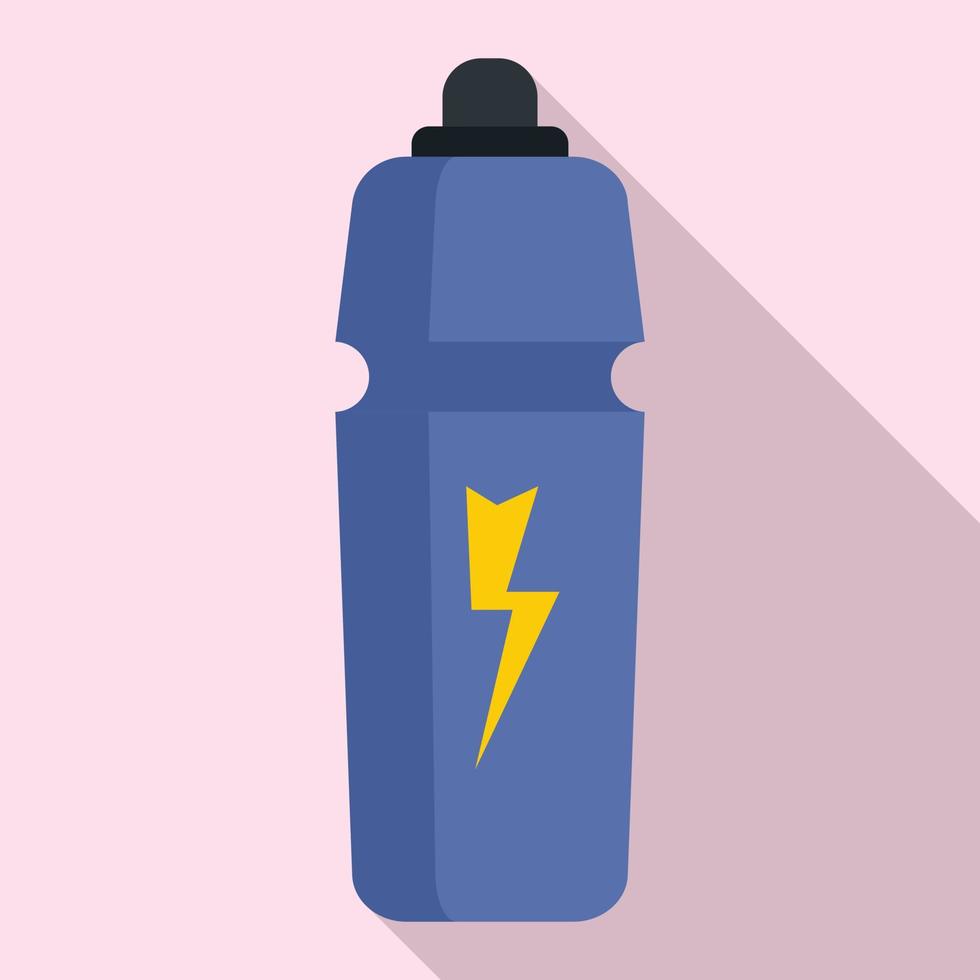 icono de bebida energética, estilo plano vector