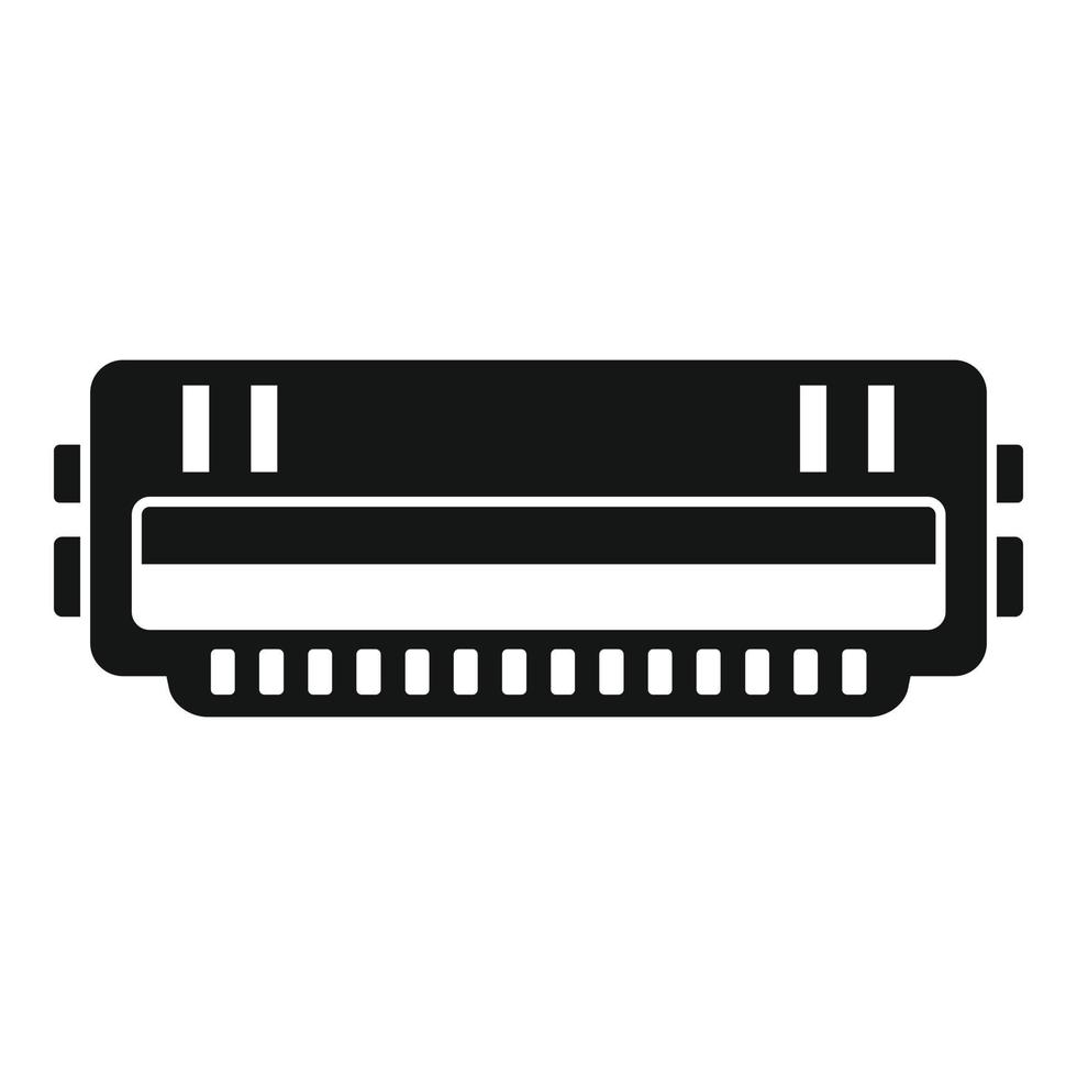Cartridge roll icon, simple style vector