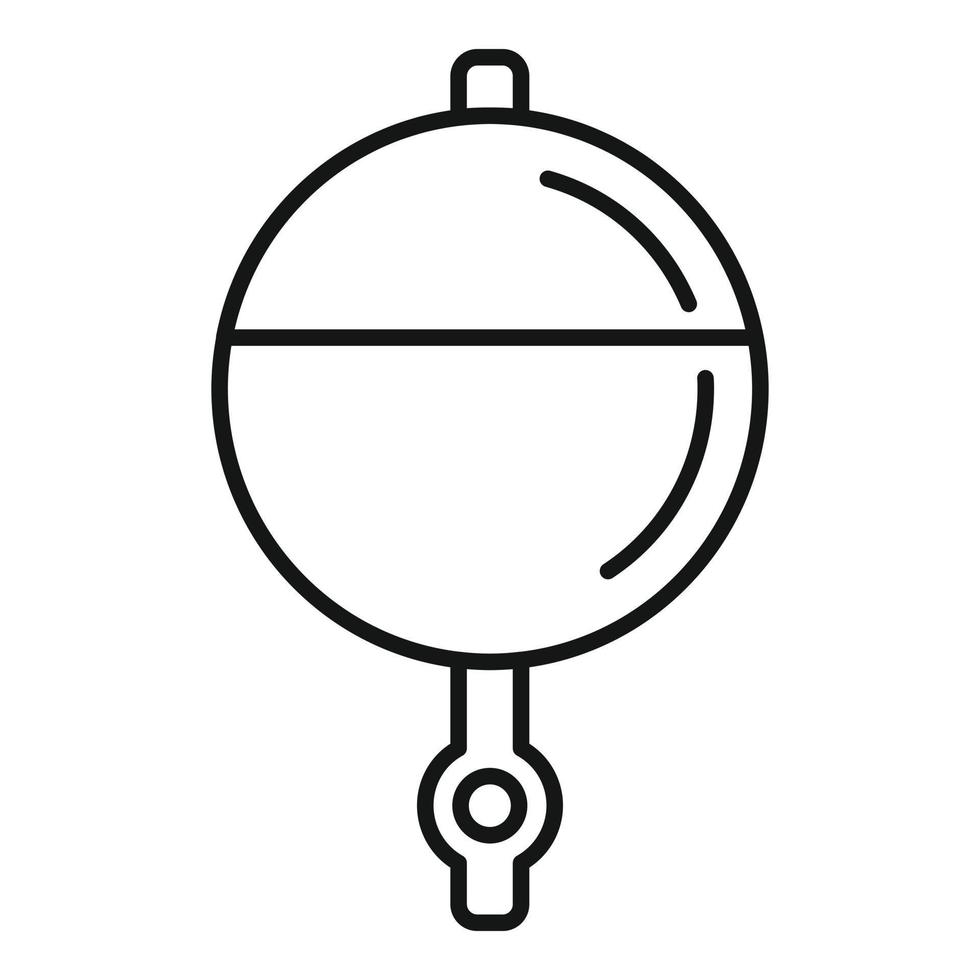 Bobber activity icon, outline style vector