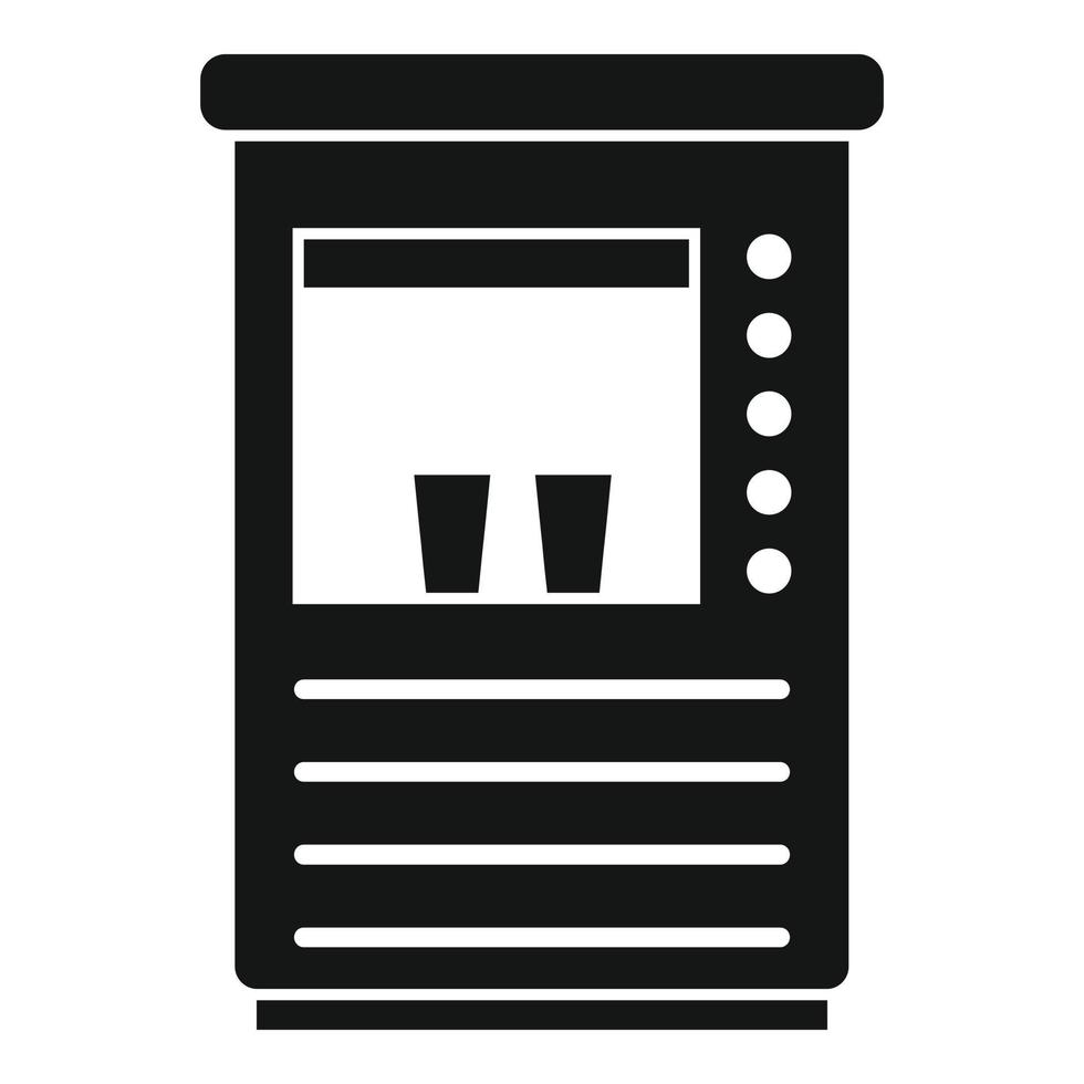 Street coffee machine icon, simple style vector