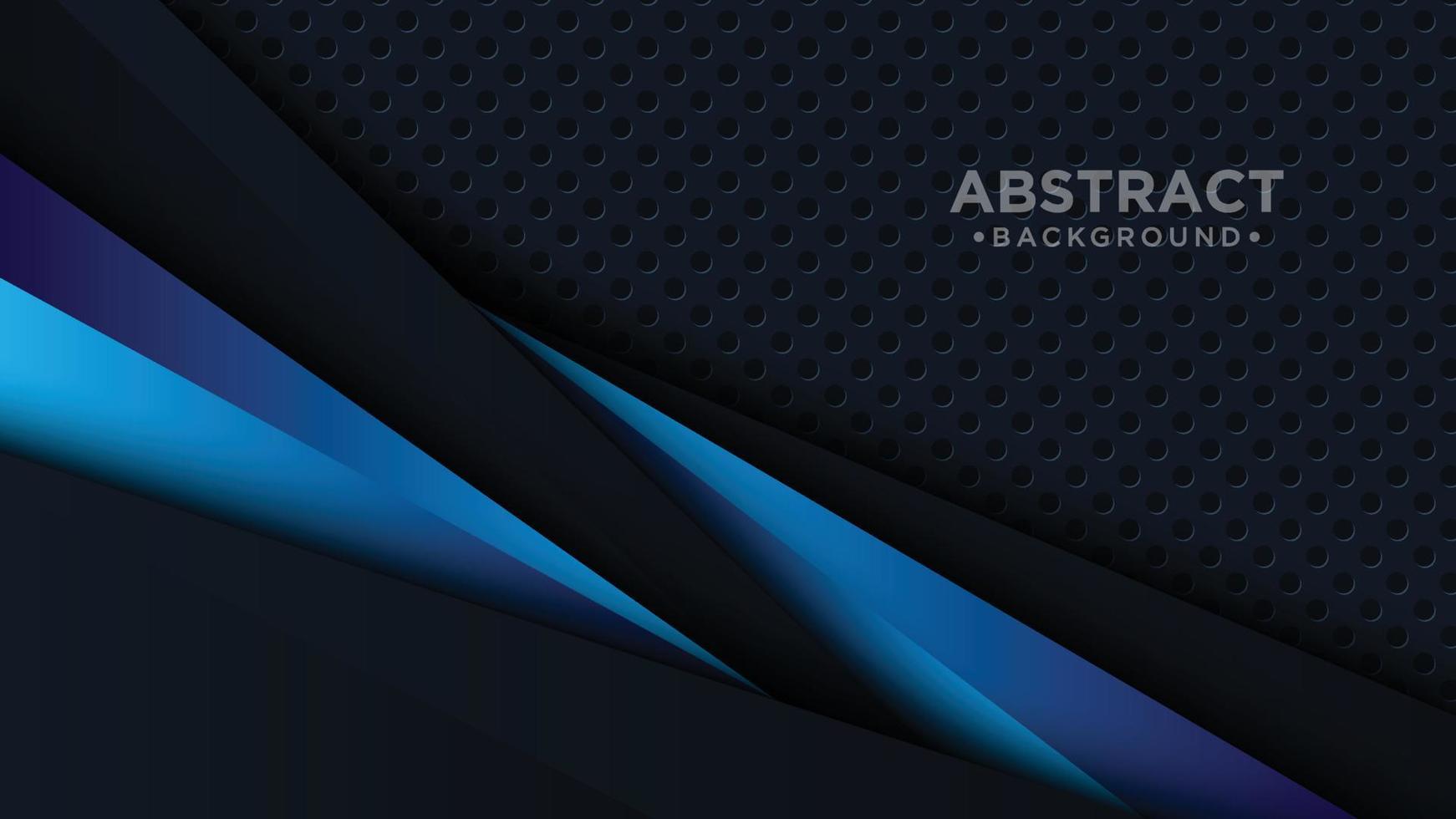 Modern dark background and blue lines in 3d abstract style. You can use for ad, poster, template, business presentation, artwork. vector