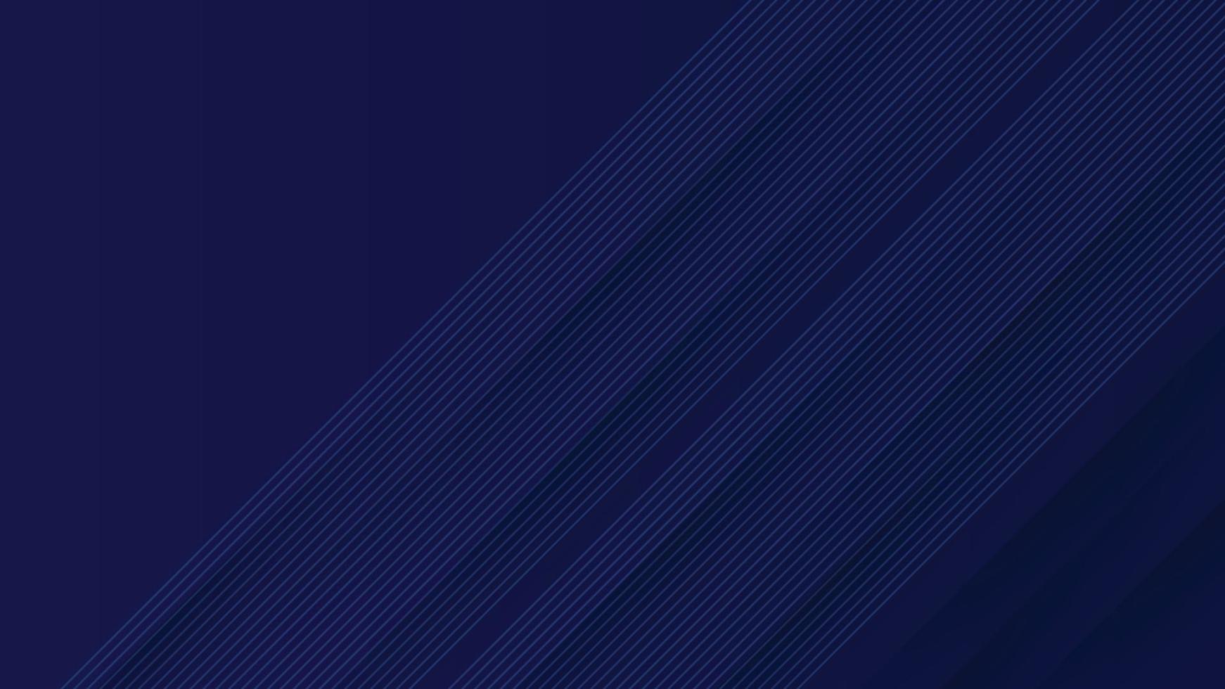 Modern line stripes curve abstract presentation background. Dark blue background vector