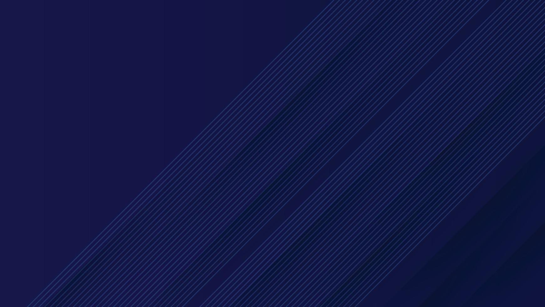 Modern line stripes curve abstract presentation background. Dark blue background vector