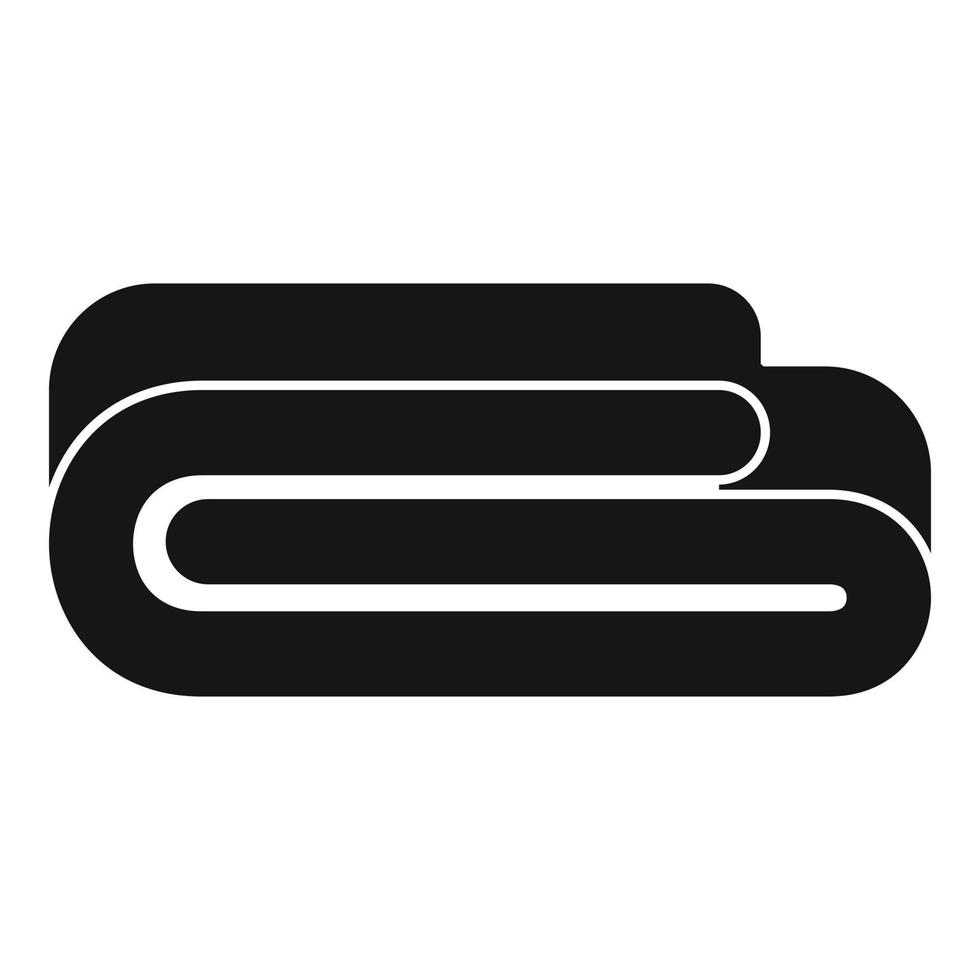Rug blanket icon, simple style vector