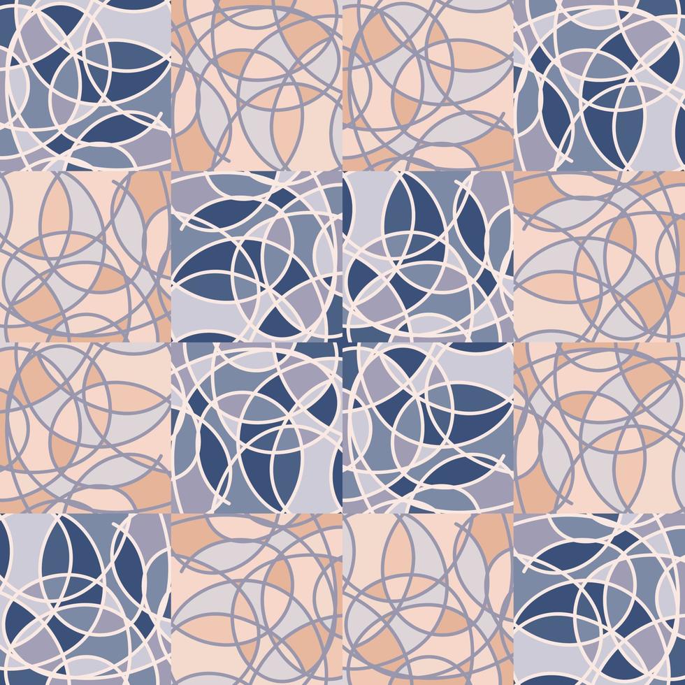 adorno decorativo de azulejos de mosaico de vidrieras. círculo caleidoscopio de patrones sin fisuras. vector