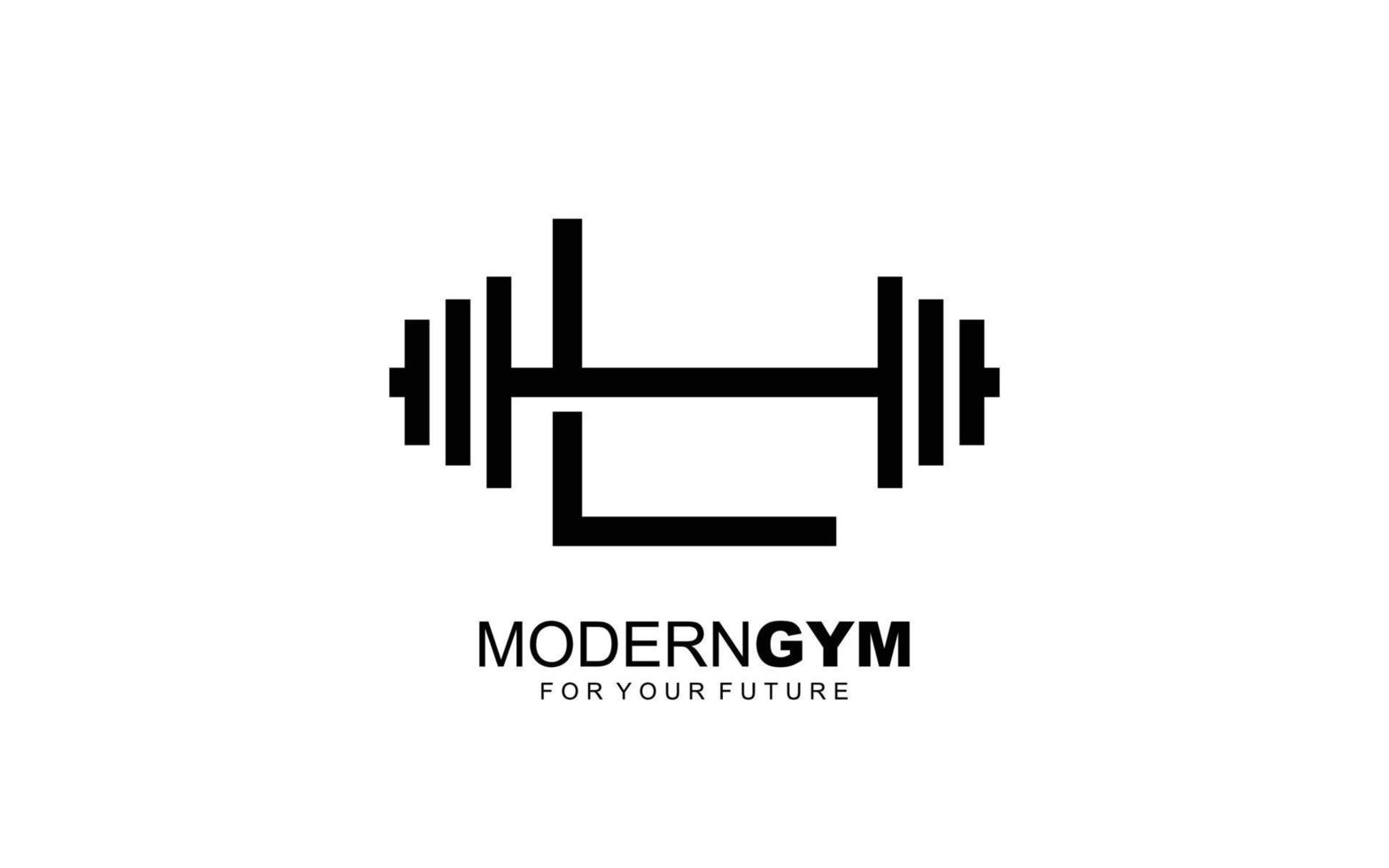 L logo gym vector for identity company. initial letter fitness template vector illustration for your brand.