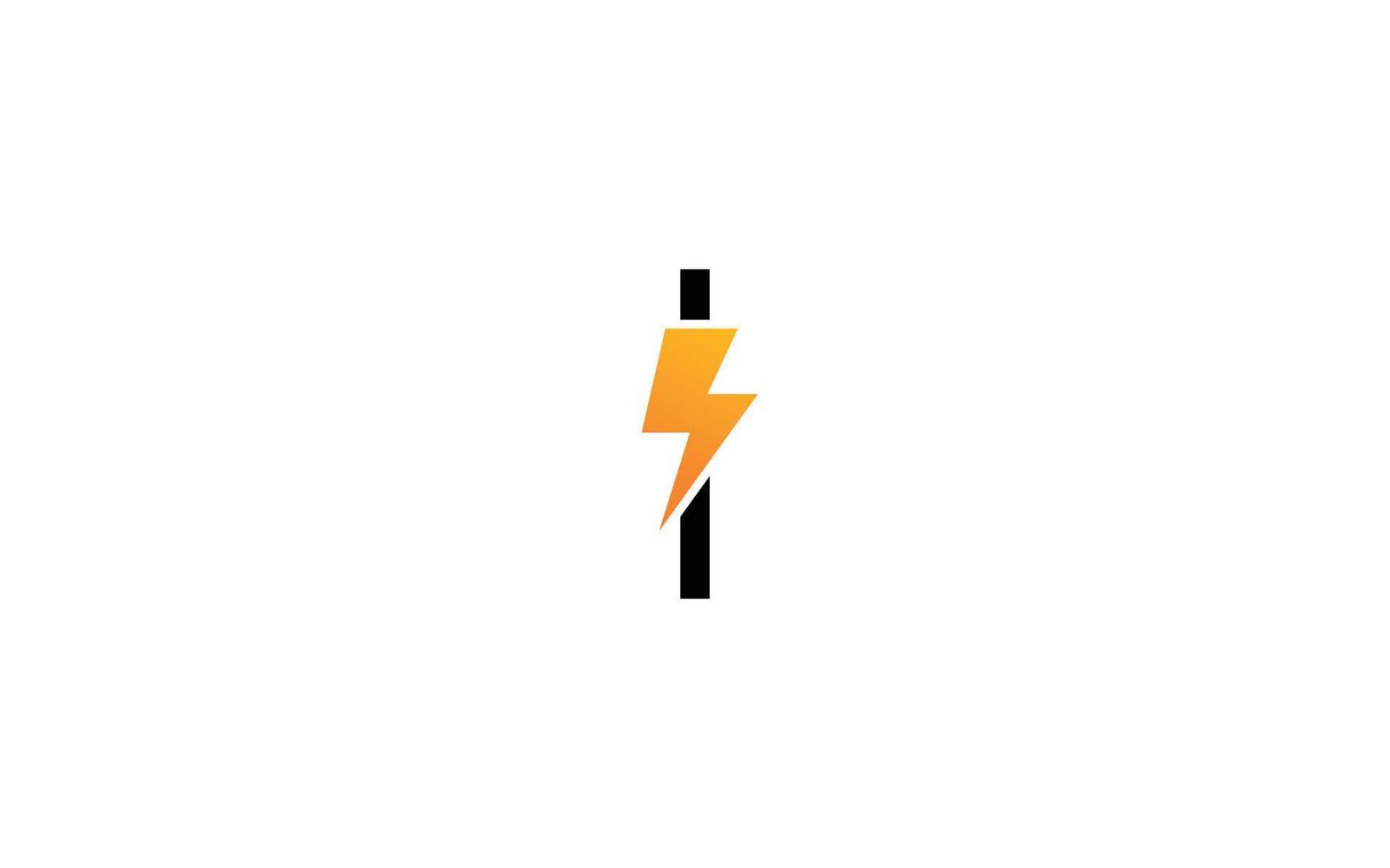 I logo energy vector for identity company. initial letter volt template vector illustration for your brand.