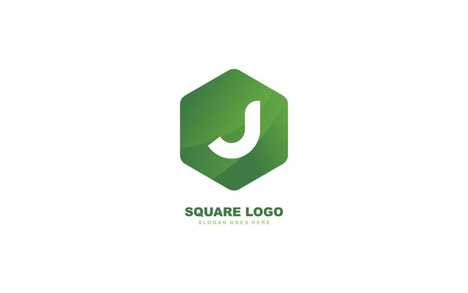 J logo shape for identity. letter template vector illustration for your brand.