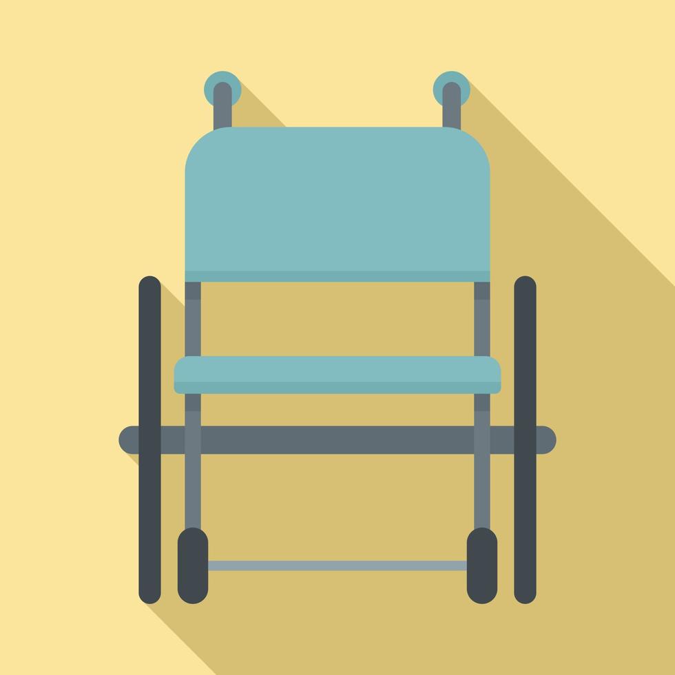 Empty wheelchair icon, flat style vector