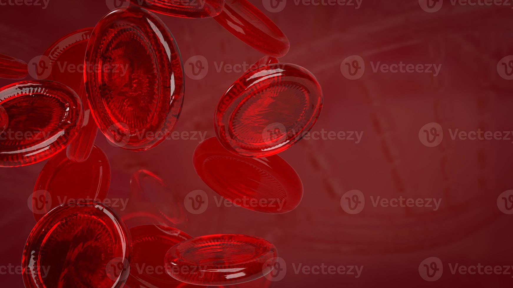 The blood cell for medical or education concept 3d rendering photo