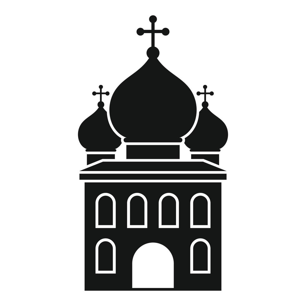 Orthodox church icon, simple style vector