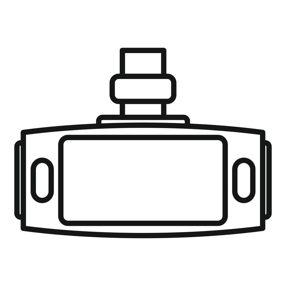 Vehicle dvr icon, outline style vector