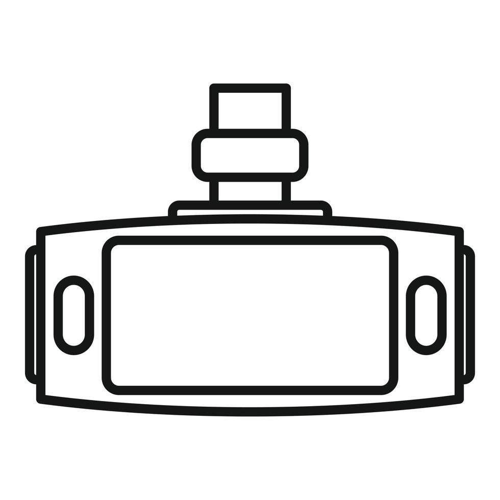 Vehicle dvr icon, outline style vector