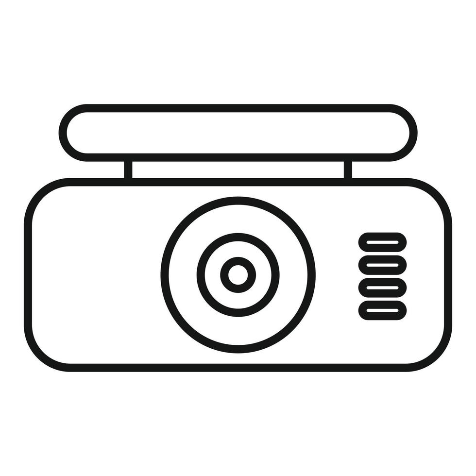 Dvr tft screen icon, outline style vector