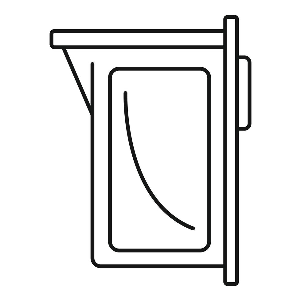 Print cartridge icon, outline style vector