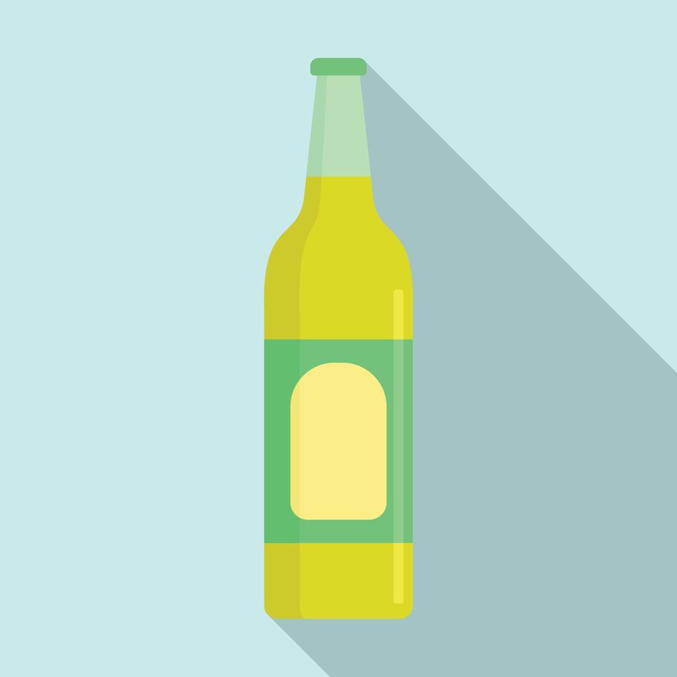 Lime soda drink icon, flat style vector