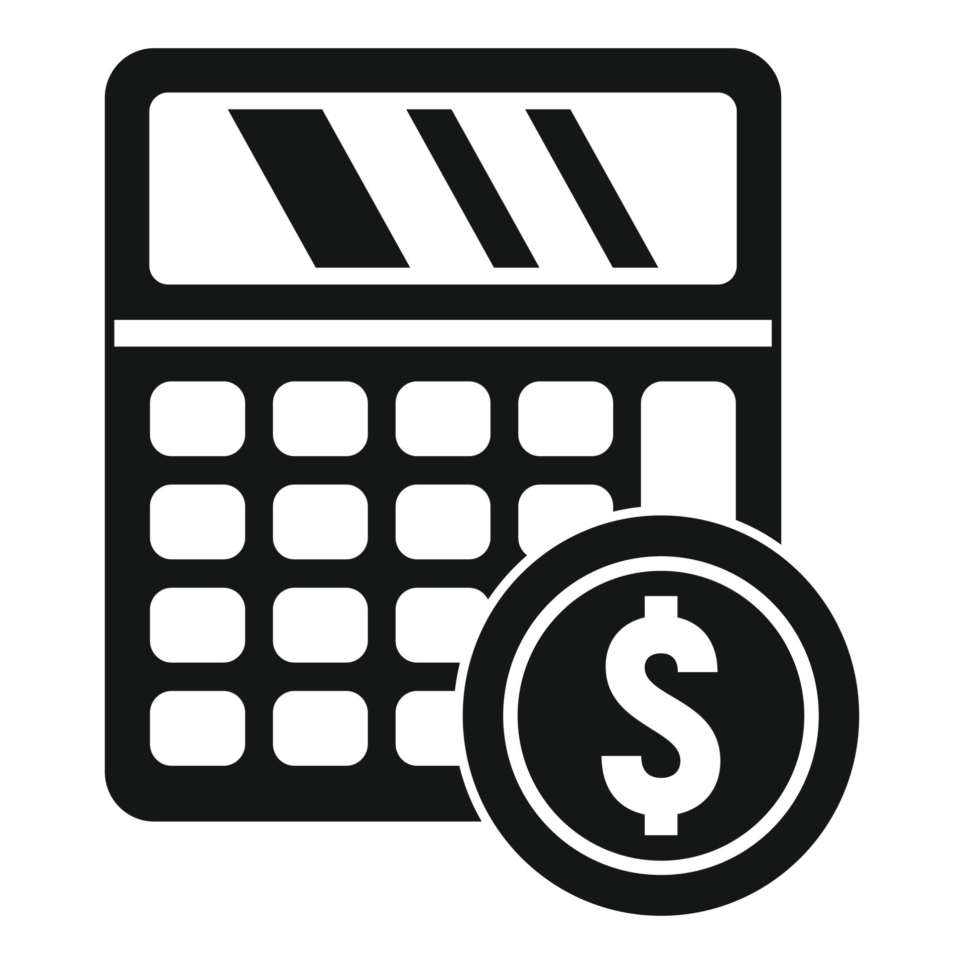 Money calculator icon, simple style 14553208 Vector Art at Vecteezy
