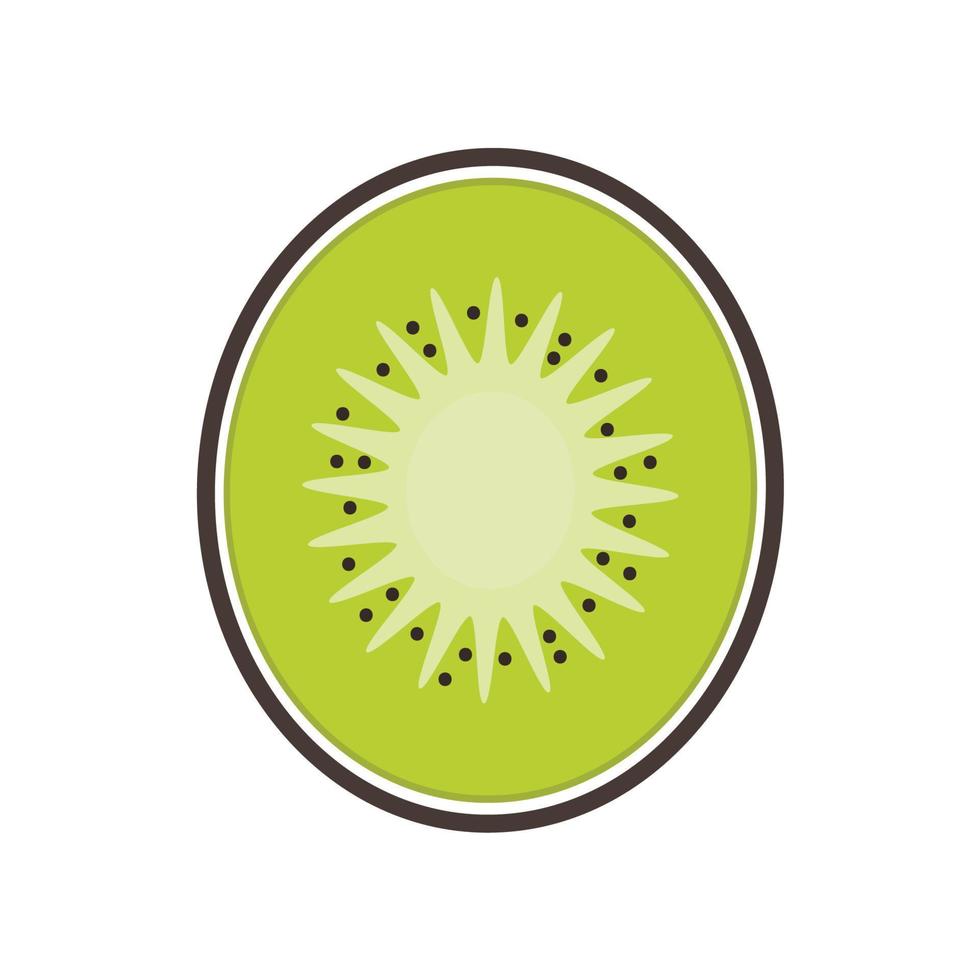 Kiwi vector on white background. kiwi symbol. logo design.