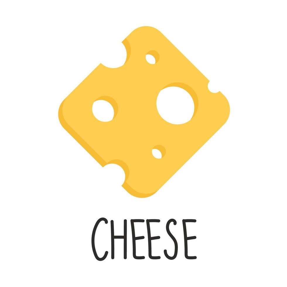 Cheese symbol. cheese logo design. moon. vector