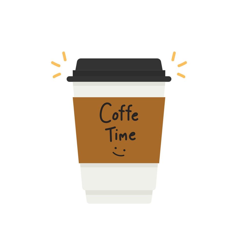 Coffee cup vector. Coffee cup logo design. vector