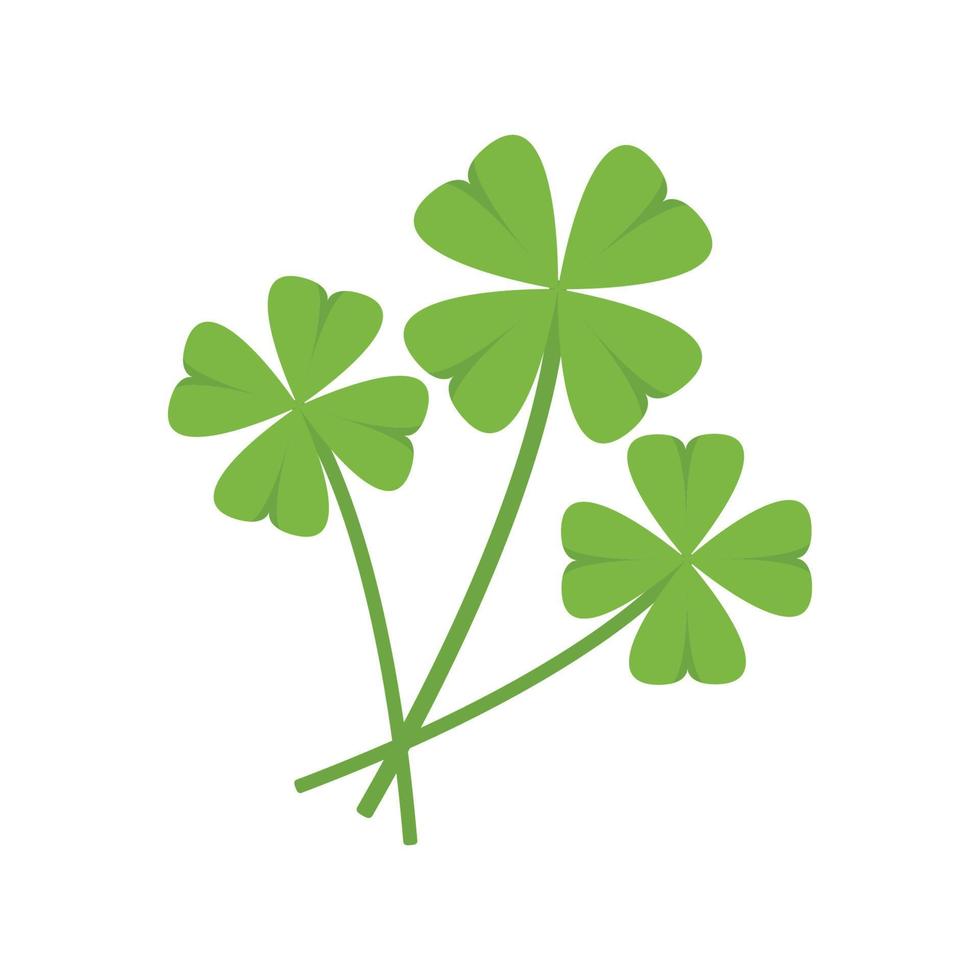 Lucky leaf symbol. Clover leaf vector. wallpaper. free space for text. vector