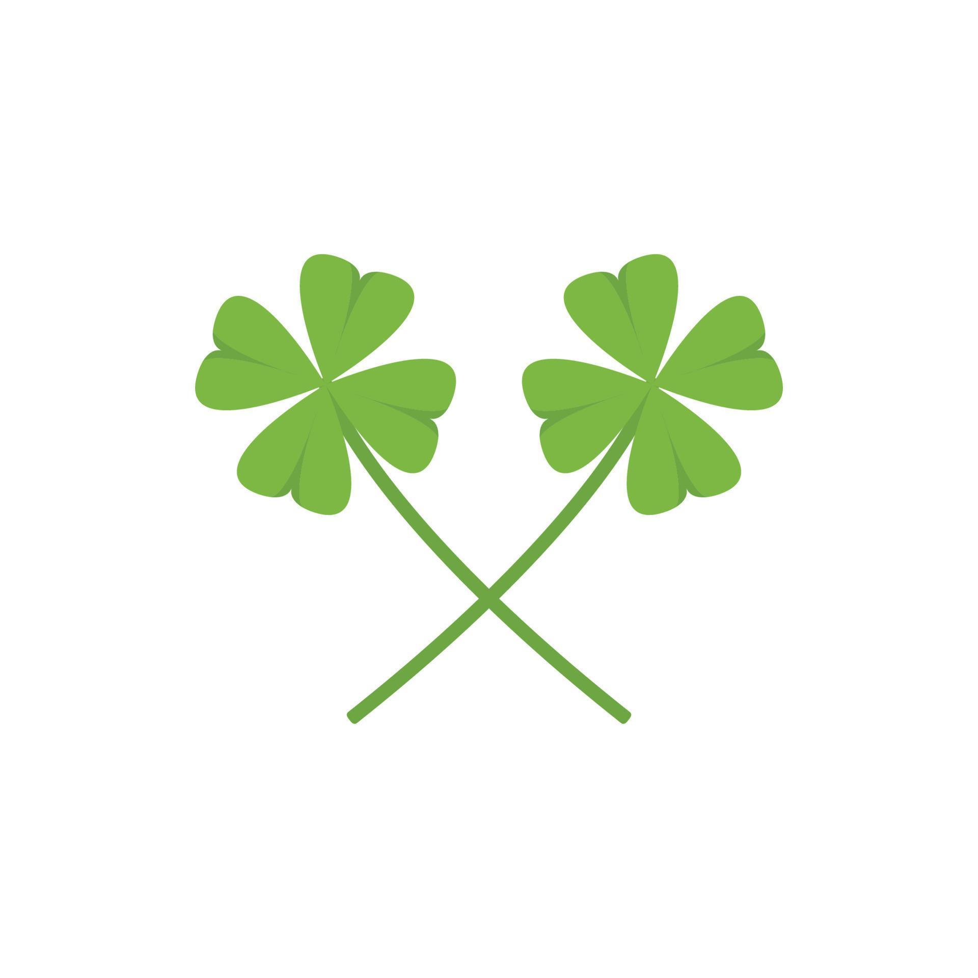 Lucky leaf symbol. Clover leaf vector. wallpaper. free space for text