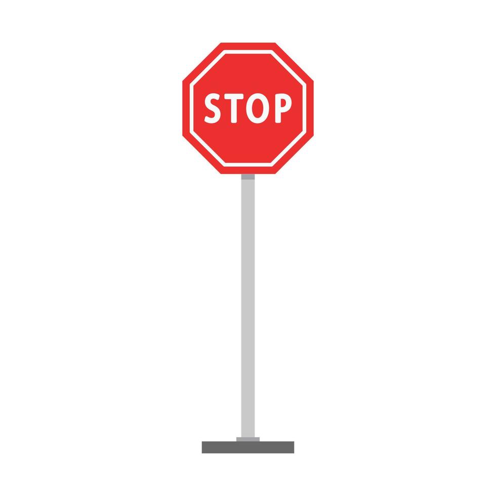 Road vector. free space for text. wallpaper. copy space. stop label. vector