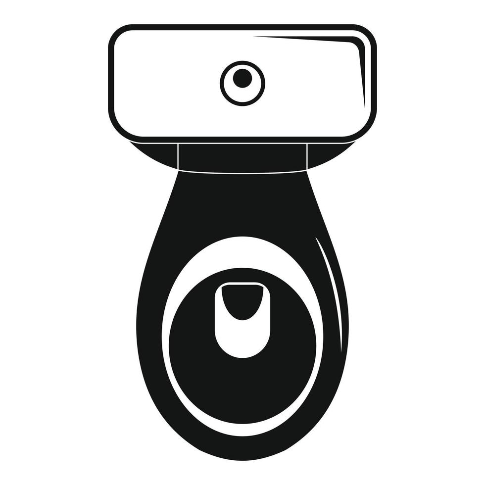 Restroom icon, simple style vector