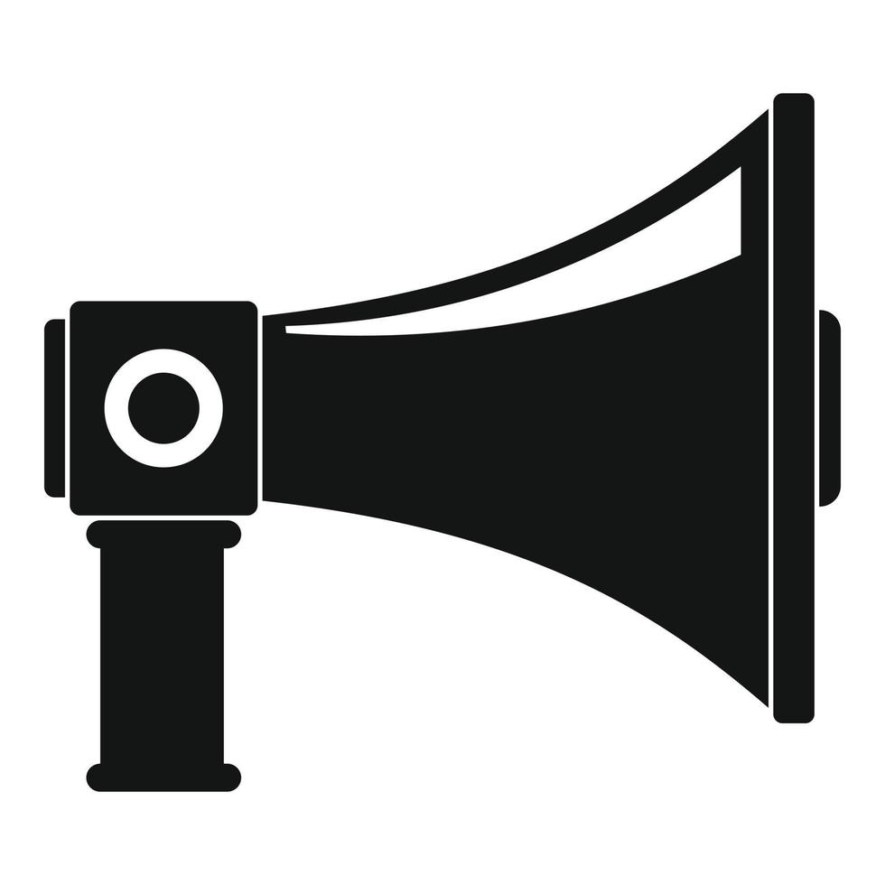 Single megaphone icon, simple style vector