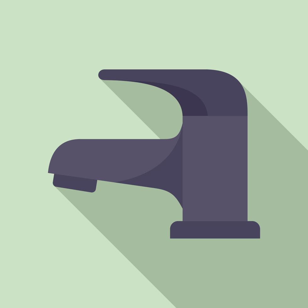 Faucet equipment icon, flat style vector