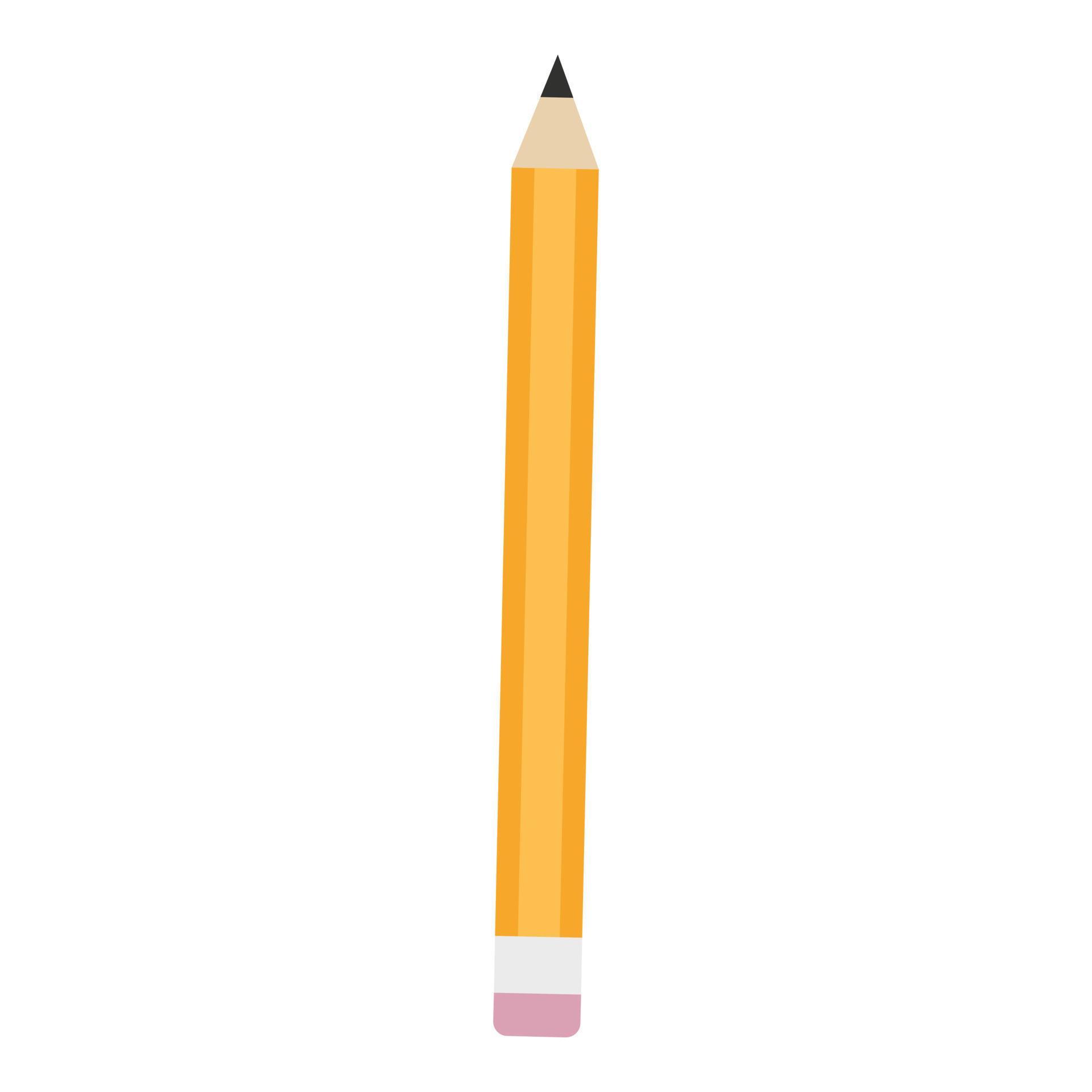Yellow pencil icon, flat style 14554628 Vector Art at Vecteezy