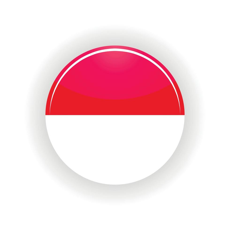 Indonesia icon circle vector