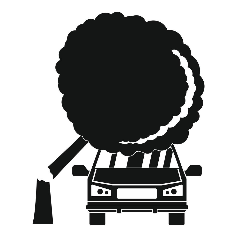 Accident icon, simple style vector