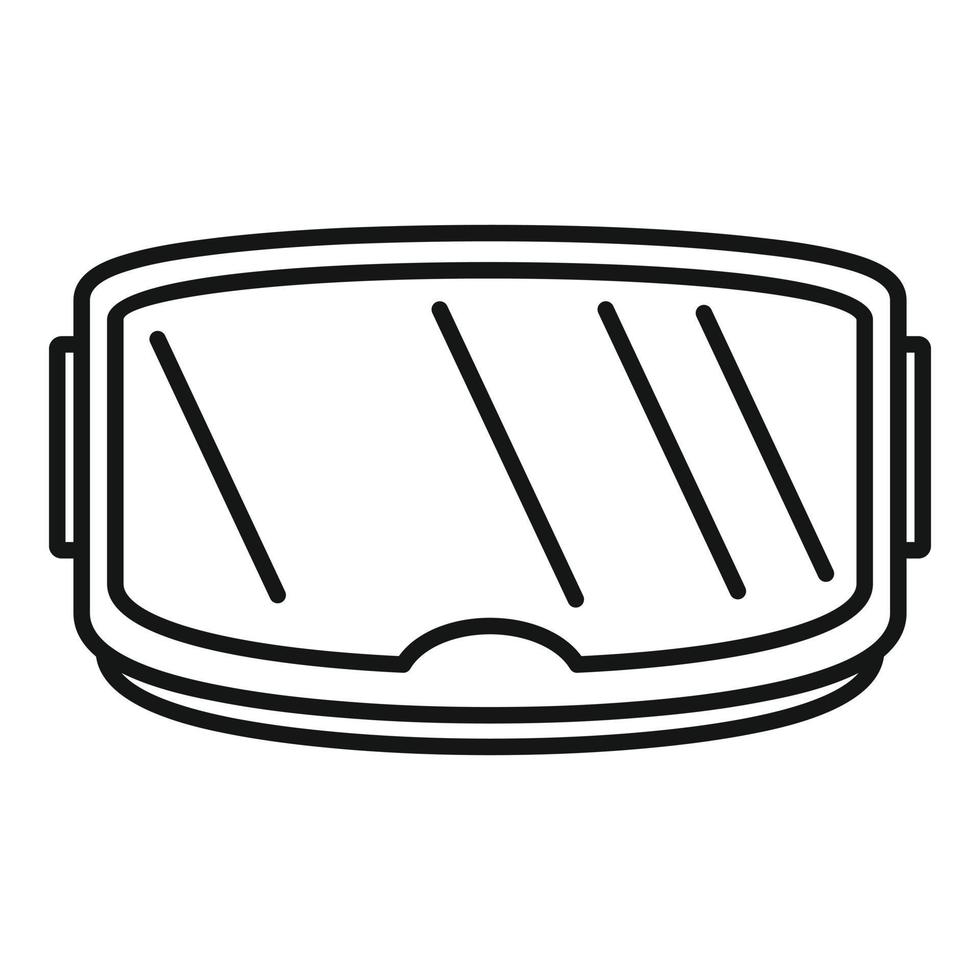 Smartphone game goggles icon, outline style vector