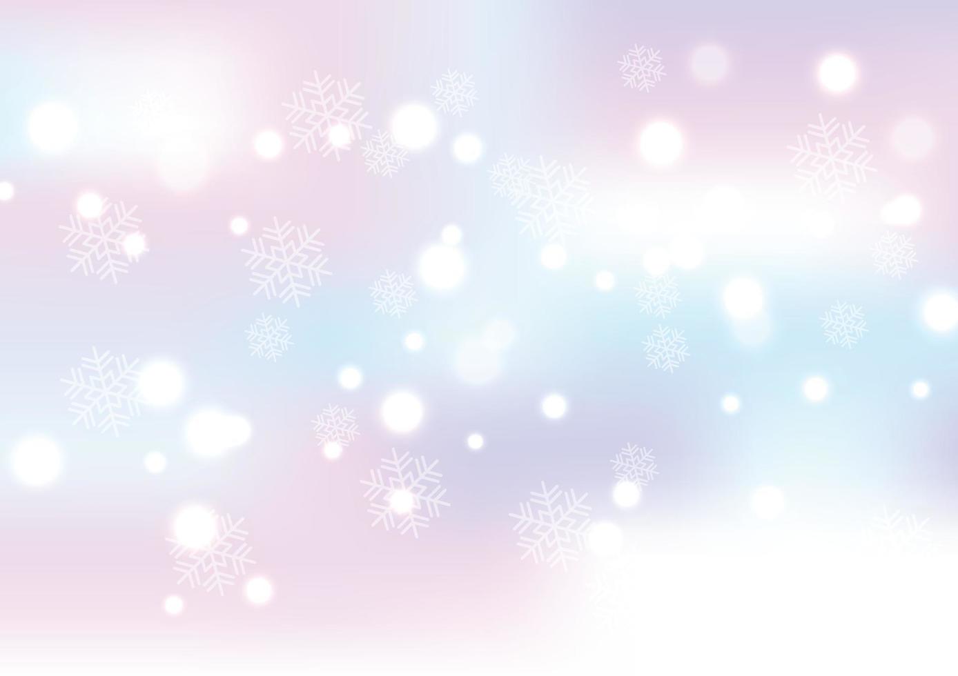 Winter Pastel Snow Background vector