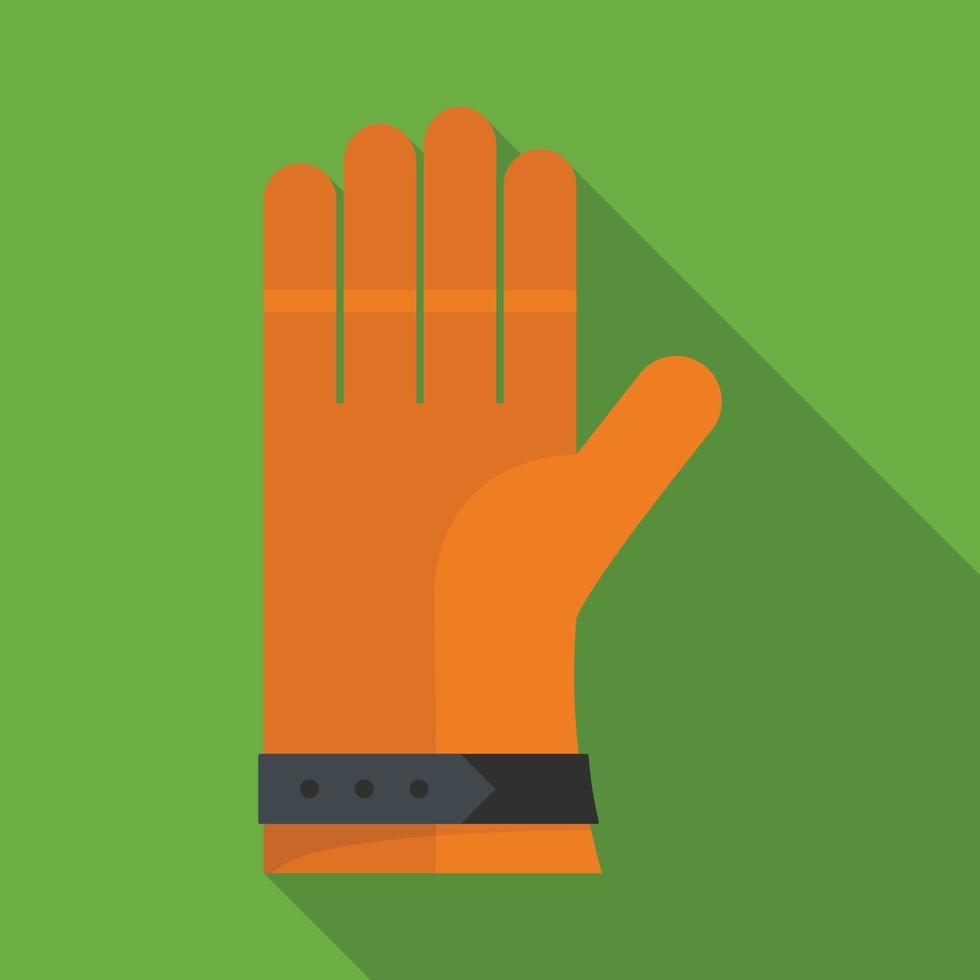 One glove icon, flat style vector