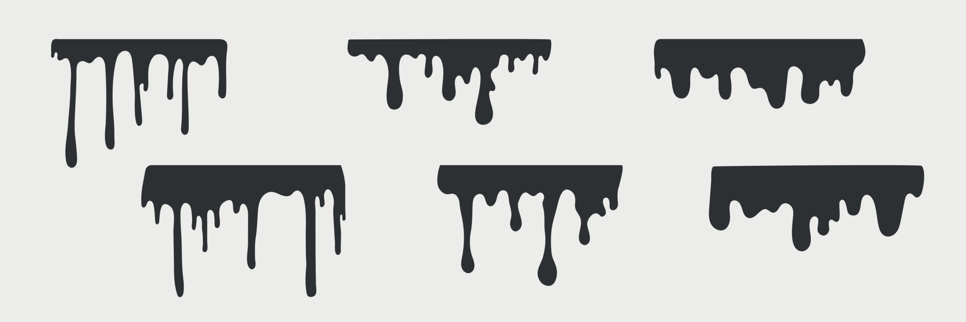 Current inks drops. Frosting cream. Paint dripping liquid. Paint flows