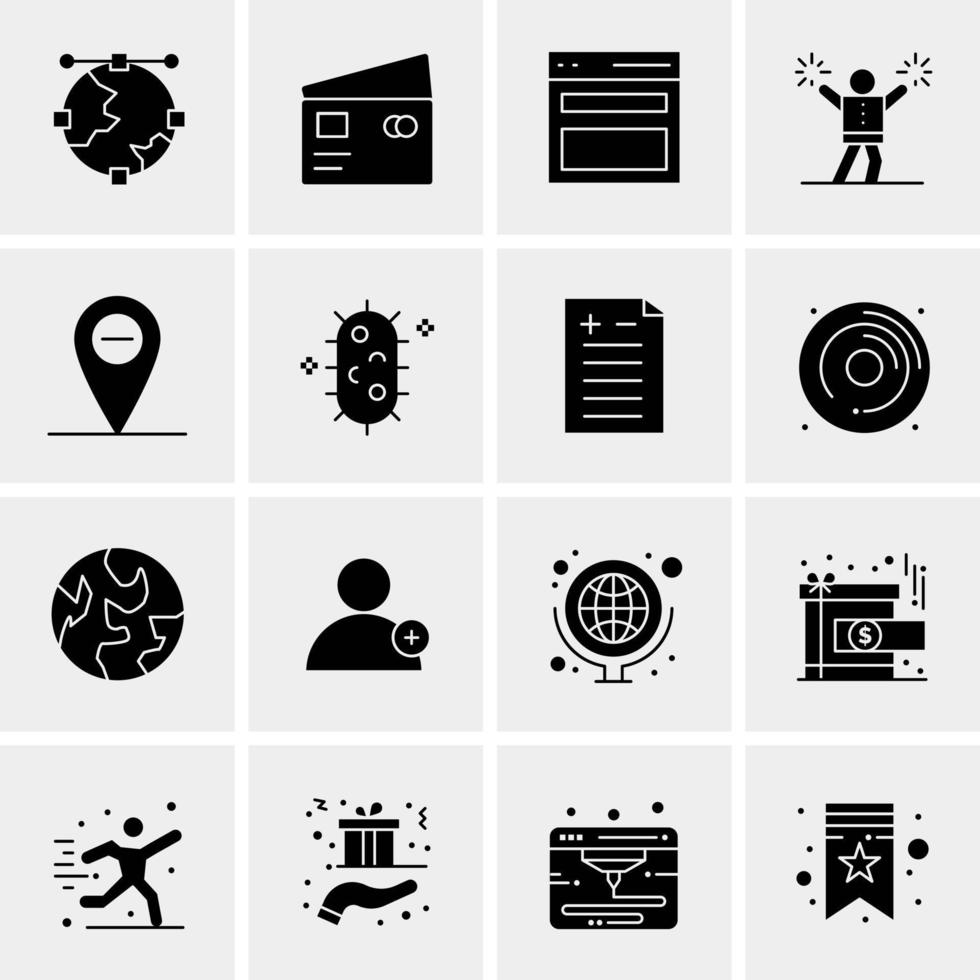 16 Universal Business Icons Vector Creative Icon Illustration to use in web and Mobile Related project