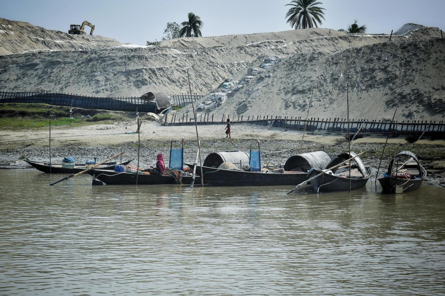 Fishing Boats, Location - Rajbari, Bangladesh. Date - 17 November 2022 photo